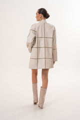 The Prado Reversible Cream Leather Jacket Fine Craftsmanship